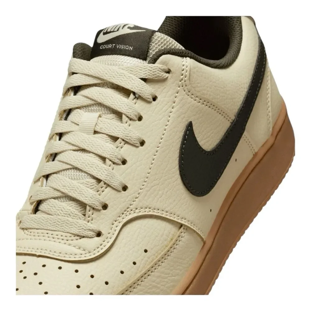 Nike Court Vision Low Light Khaki Sequoia Gum Shoes HV4506-200 Men's Size 9.5